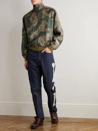 KAPITAL Okagilly Slim-Fit Crochet-Trimmed Jeans - Men | Thumbnail 2