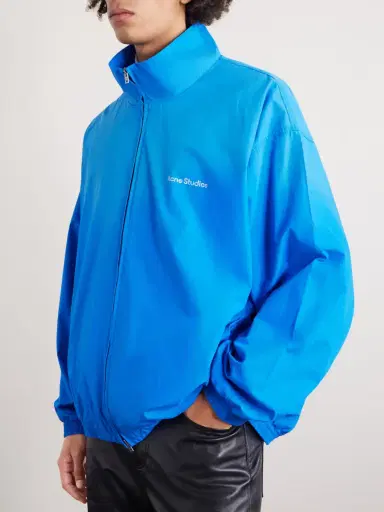 Acne Studios Olando Logo-Print Cotton-Poplin Jacket - Men | Thumbnail 3 Acne Studios Olando Logo-Print Cotton-Poplin Jacket - Men | Thumbnail 3