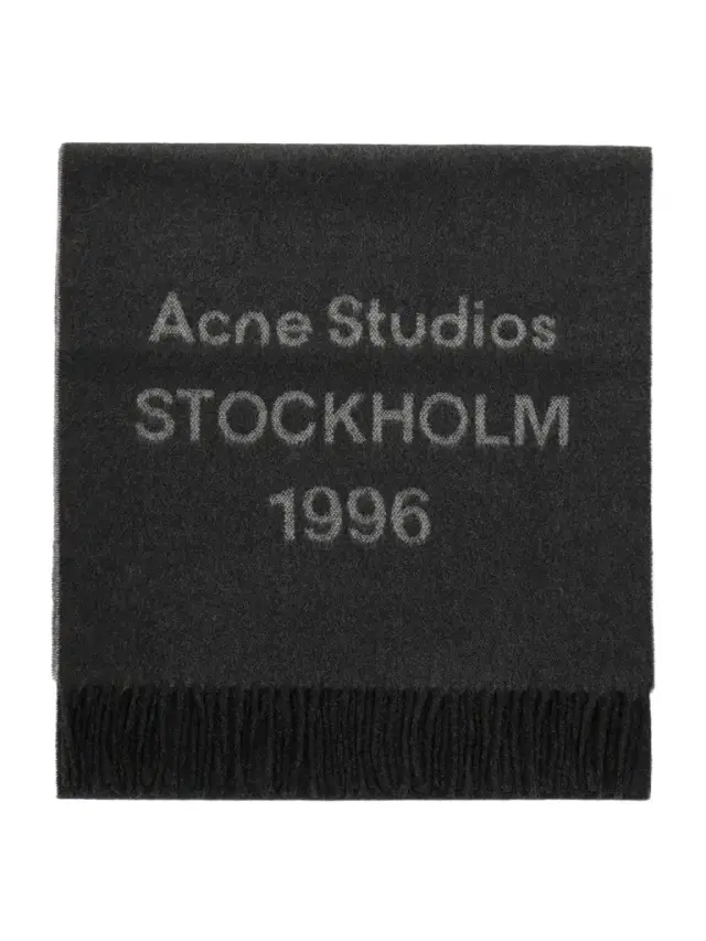 Venus 1996 Logo-Jacquard Fringed Wool Scarf - Men