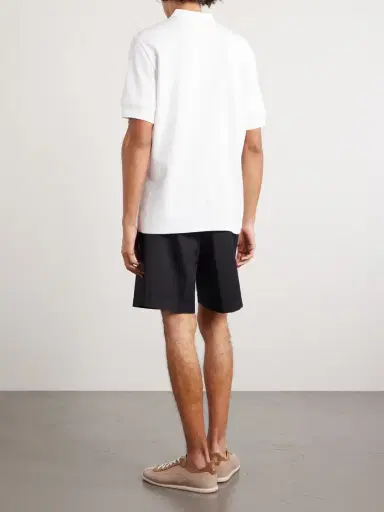 Brunello Cucinelli Cotton and Silk-Blend Henley T-Shirt - Men | Thumbnail 4