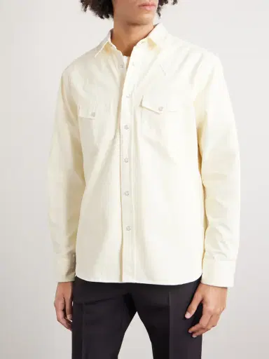 Tom Ford Garment-Dyed Denim Shirt - Men | Thumbnail 3
