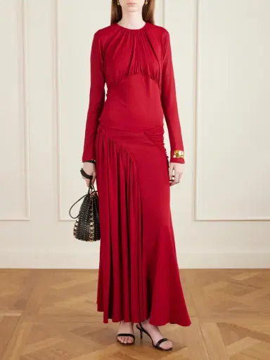 Rabanne Ruched Chiffon Maxi Skirt | Thumbnail 2 Rabanne Ruched Chiffon Maxi Skirt | Thumbnail 2
