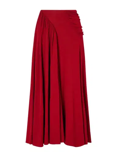 Rabanne Ruched Chiffon Maxi Skirt | Thumbnail 1 Rabanne Ruched Chiffon Maxi Skirt | Thumbnail 1