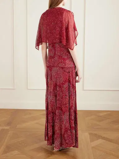 Rabanne Bead-embellished Crepe And Chiffon Blouse | Thumbnail 3