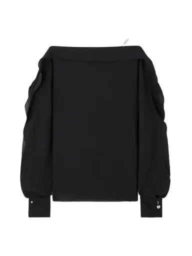 Lanvin Ruffled Silk-crepe Blouse | Thumbnail 1