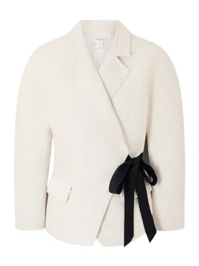 Belted Textured-satin Jacket