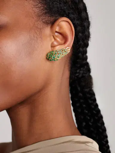 Ananya Scatter 18-karat Gold Multi-stone Earrings | Thumbnail 2 Ananya Scatter 18-karat Gold Multi-stone Earrings | Thumbnail 2