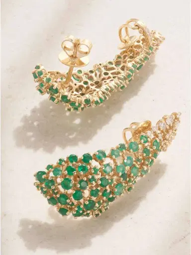 Ananya Scatter 18-karat Gold Multi-stone Earrings | Thumbnail 3 Ananya Scatter 18-karat Gold Multi-stone Earrings | Thumbnail 3