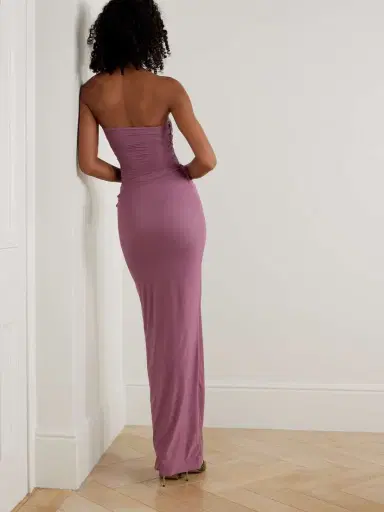 Maygel Coronel Gorgonia Strapless Draped Stretch-jersey Maxi Dress | Thumbnail 3