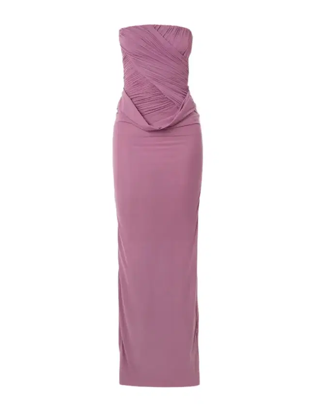 Gorgonia Strapless Draped Stretch-jersey Maxi Dress