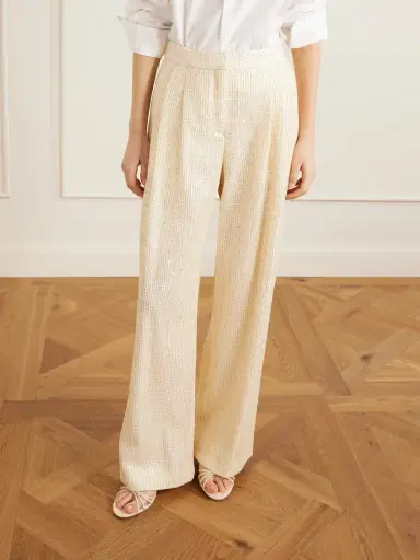 TWP Sequined Fishnet Wide-leg Pants | Thumbnail 3 TWP Sequined Fishnet Wide-leg Pants | Thumbnail 3