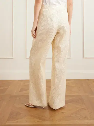 TWP Sequined Fishnet Wide-leg Pants | Thumbnail 4 TWP Sequined Fishnet Wide-leg Pants | Thumbnail 4