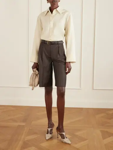 Manolo Blahnik Titon 90 Lizard-effect Leather Slingback Pumps | Thumbnail 4