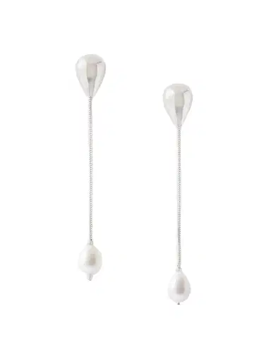 Loren Stewart Remier Sterling Silver Pearl Earrings | Thumbnail 1