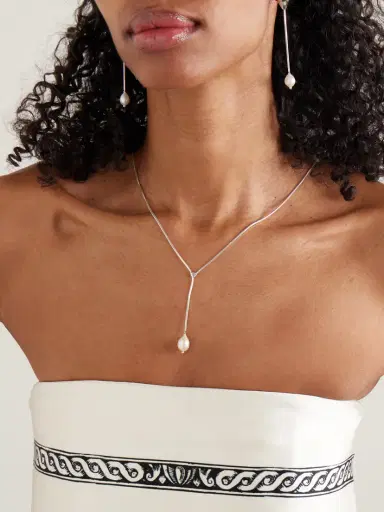 Loren Stewart Remier Sterling Silver Pearl Necklace | Thumbnail 2 Loren Stewart Remier Sterling Silver Pearl Necklace | Thumbnail 2