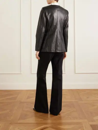 Nour Hammour Maud Paneled Leather Jacket | Thumbnail 4 Nour Hammour Maud Paneled Leather Jacket | Thumbnail 4