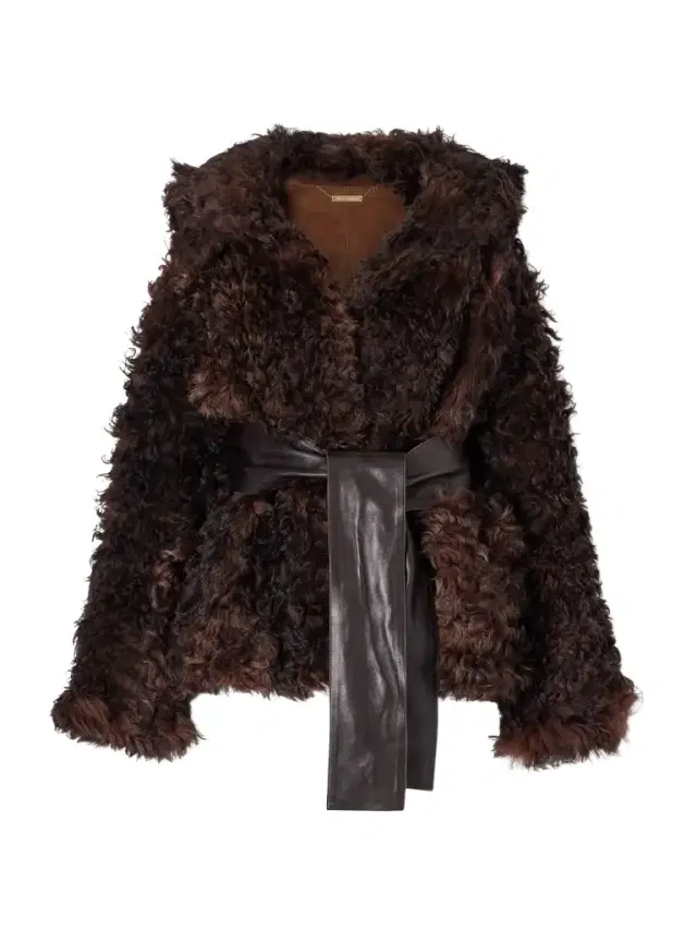 Noa Belted Shearling Coat