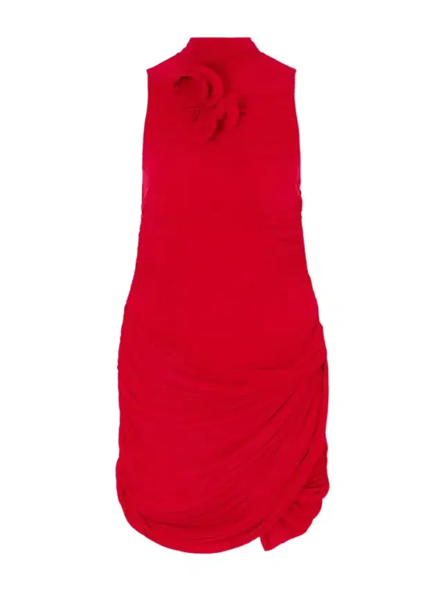 Ruched Jersey Mini Dress