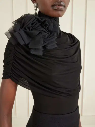 Magda Butrym Stretch-chiffon Bodysuit | Thumbnail 5