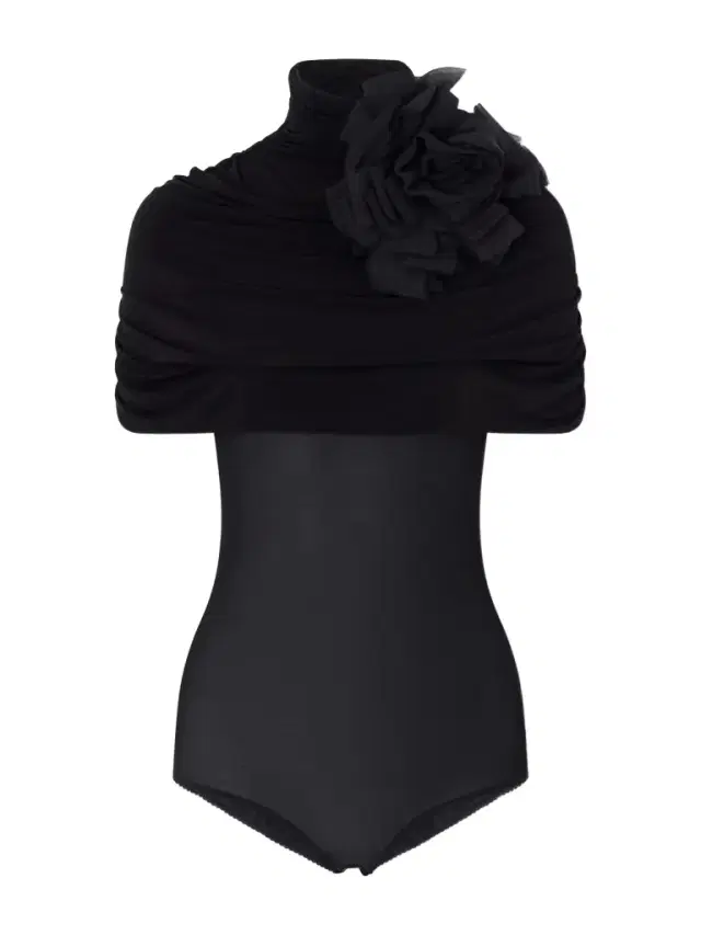 Stretch-chiffon Bodysuit