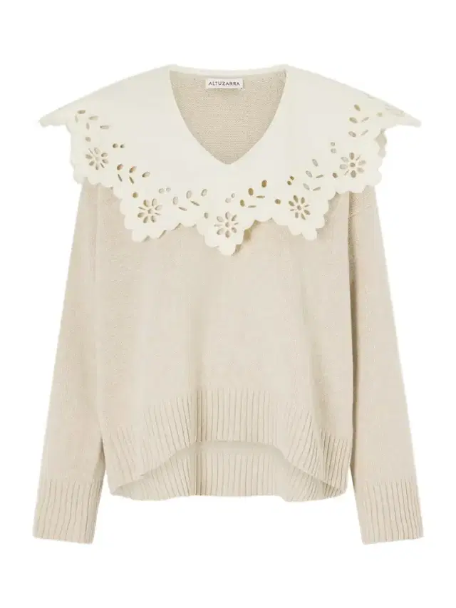 Toro Broderie Anglaise-trimmed Wool Sweater