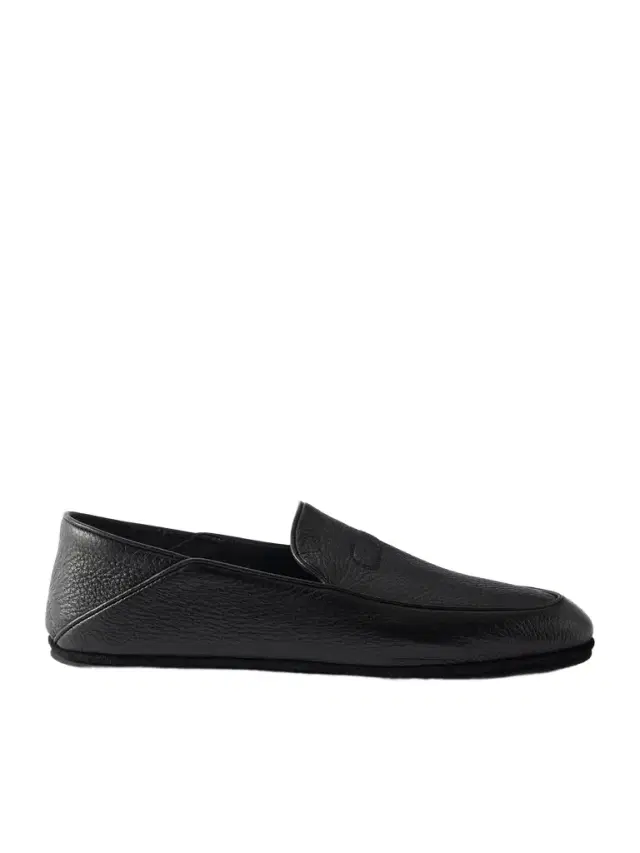 John Lobb Kingston II Collapsible-Heel Full-Grain Deerskin Loafers - Men