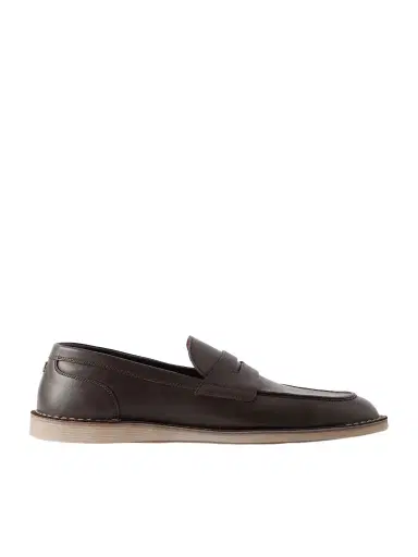 Dolce & Gabbana Leather Penny Loafers - Men | Thumbnail 1