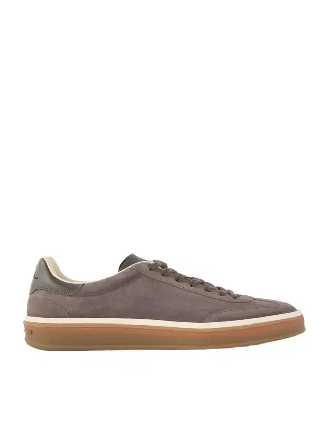Tennis Walk Leather-Trimmed Suede Sneakers - Men
