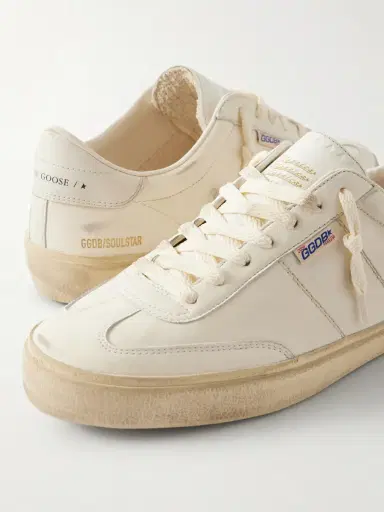 Golden Goose Soul-Star Distressed Leather Sneakers - Men | Thumbnail 5