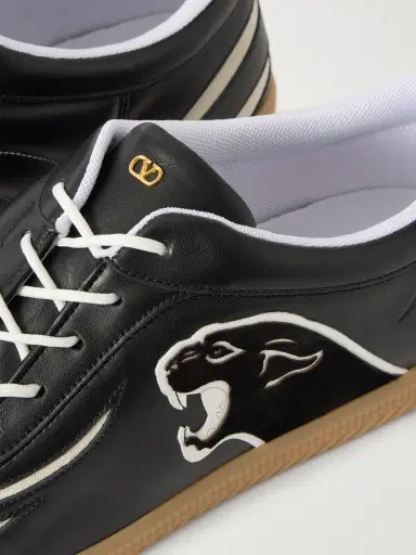 Valentino Garavani Kicky Suede and Velvet-Trimmed Leather Sneakers - Men | Thumbnail 5