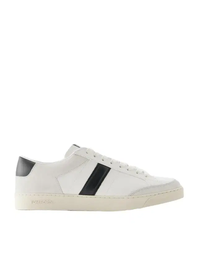 Tom Ford Blake Suede-Trimmed Leather Sneakers - Men
