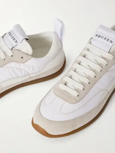 Alexander McQueen EC1 Nylon, Suede and Leather Sneakers - Men | Thumbnail 5