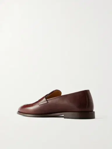 Brunello Cucinelli Woven Leather Penny Loafers - Men | Thumbnail 4 Brunello Cucinelli Woven Leather Penny Loafers - Men | Thumbnail 4