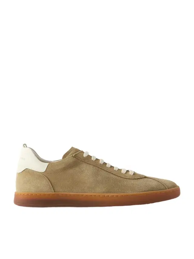 Ginnasio 001 Leather-Trimmed Suede Sneakers - Men