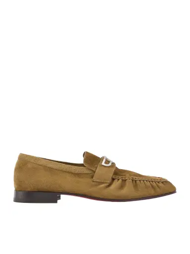 Christian Louboutin Mocallista Embellished Suede Penny Loafers - Men | Thumbnail 1 Christian Louboutin Mocallista Embellished Suede Penny Loafers - Men | Thumbnail 1