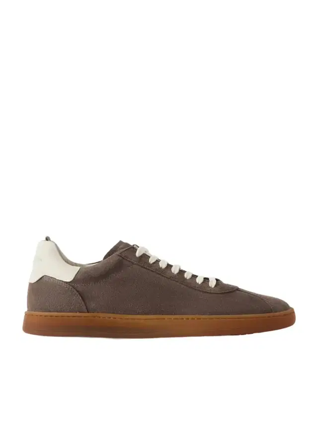 Ginnasio 001 Leather-Trimmed Suede Sneakers - Men