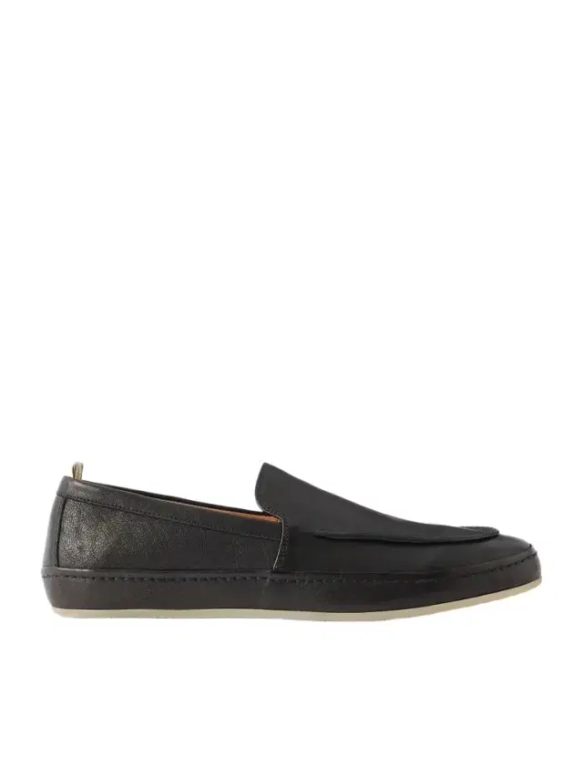 Line 001 Grained-Leather Loafers - Men