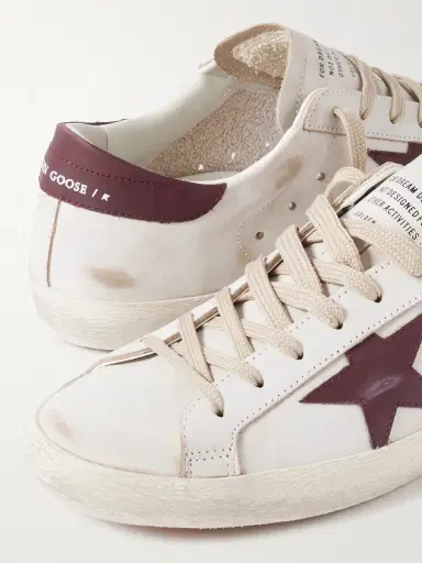 Golden Goose Super-Star Distressed Leather Sneakers - Men | Thumbnail 5 Golden Goose Super-Star Distressed Leather Sneakers - Men | Thumbnail 5