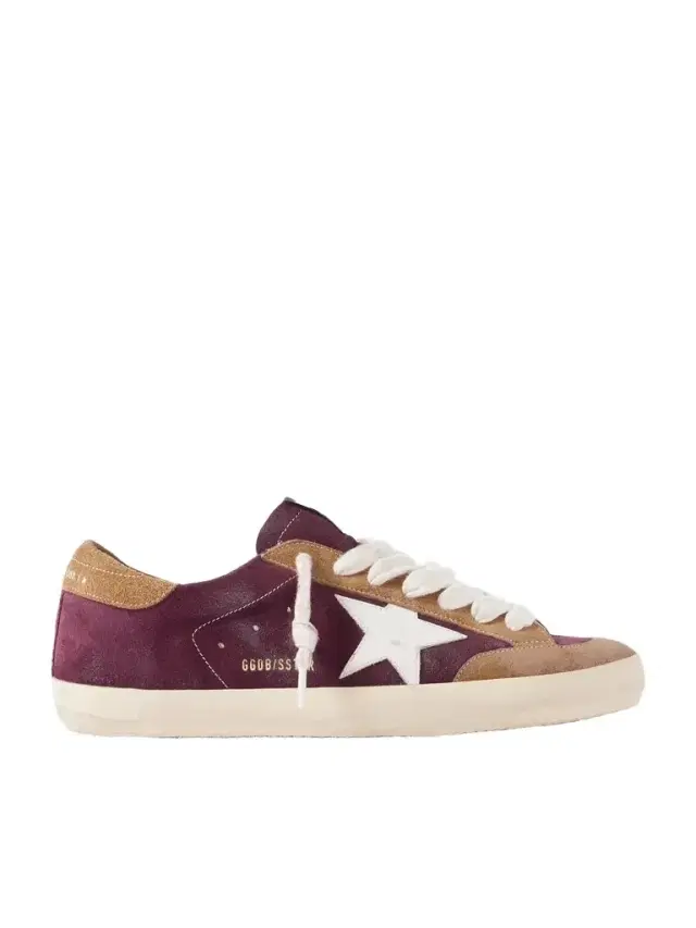 Super-Star Distressed Leather-Trimmed Suede Sneakers - Men