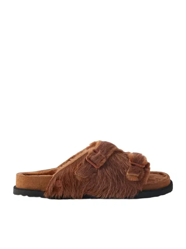 Birkenstock 1774 Zürich Shearling-Lined Calf Hair Sandals - Men