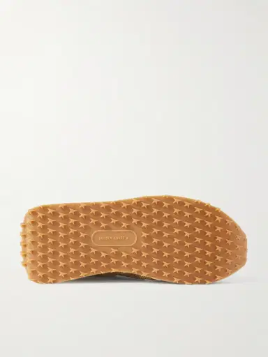 Golden Goose Marathon Distressed Suede-Trimmed Printed Mesh Sneakers - Men | Thumbnail 3