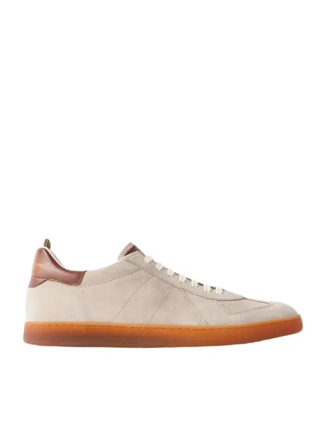Militia 002 Leather-Trimmed Suede Sneakers - Men