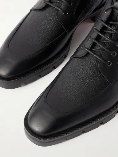 Christian Louboutin Caracolo Lion Smooth and Full-Grain Leather Lace-Up Boots - Men | Thumbnail 5 Christian Louboutin Caracolo Lion Smooth and Full-Grain Leather Lace-Up Boots - Men | Thumbnail 5