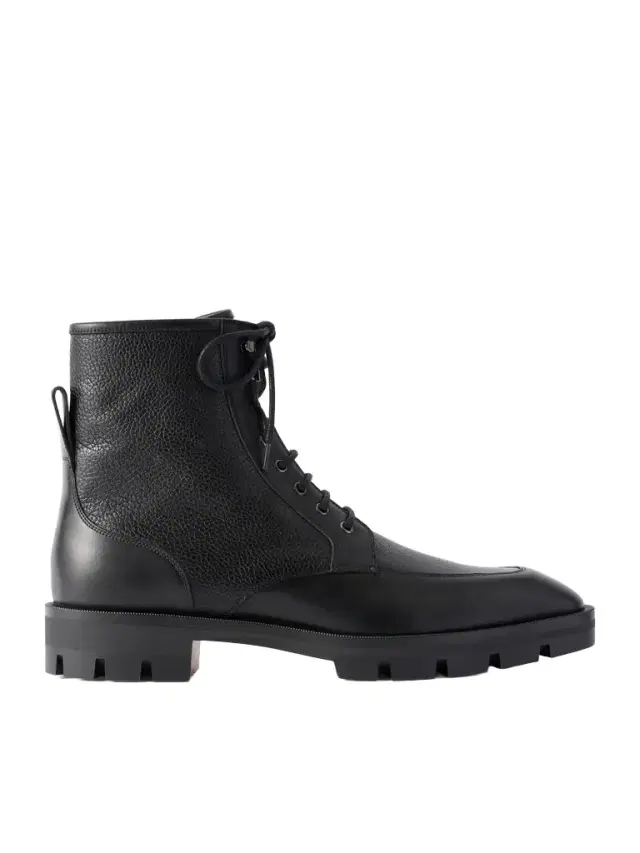 Christian Louboutin Caracolo Lion Smooth and Full-Grain Leather Lace-Up Boots - Men