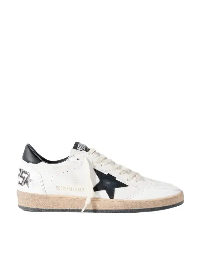 Ball Star Distressed Leather Sneakers - Men