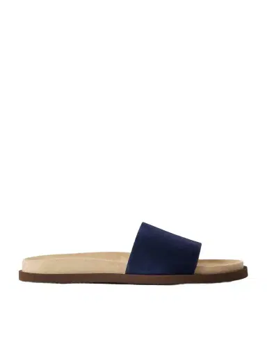 Brunello Cucinelli Suede Slides - Men | Thumbnail 1