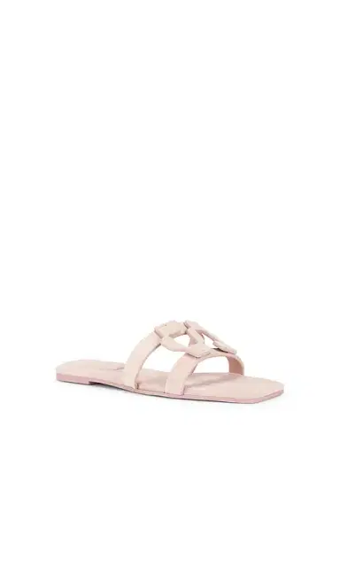 Simkhai Monogram Suede Flat Slide | Thumbnail 2 Simkhai Monogram Suede Flat Slide | Thumbnail 2