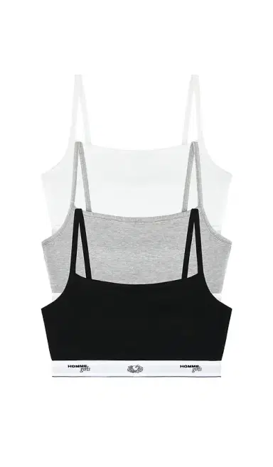 HOMMEgirls X Fruit Of The Loom Cami Bralette 3-pack | Thumbnail 1 HOMMEgirls X Fruit Of The Loom Cami Bralette 3-pack | Thumbnail 1