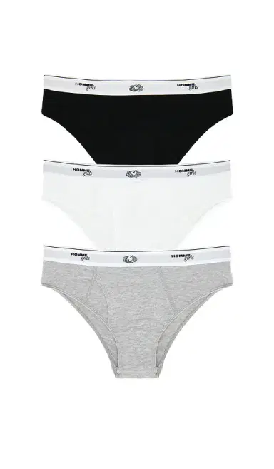 Hommegirls X Fruit Of The Loom Bikini Brief 3-pack | Thumbnail 1