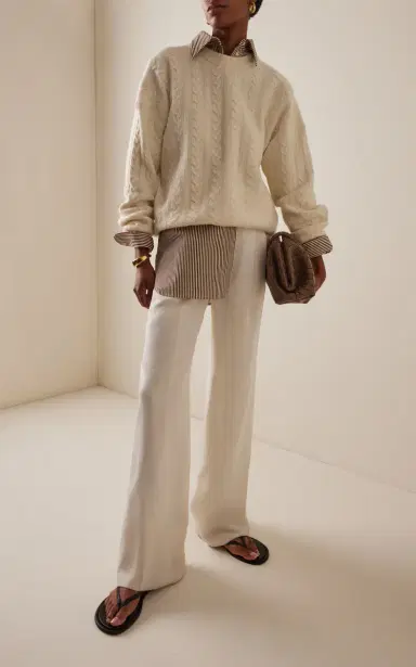 Róhe Cable-Knit Wool Sweater | Thumbnail 2